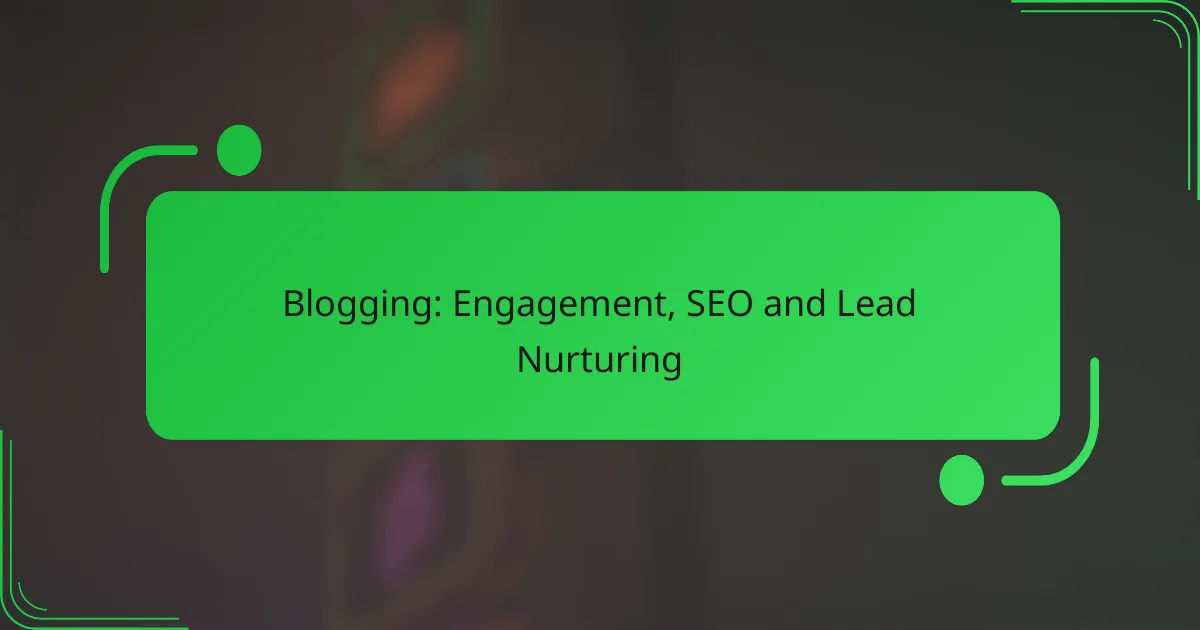 Blogging: Engagement, SEO and Lead Nurturing