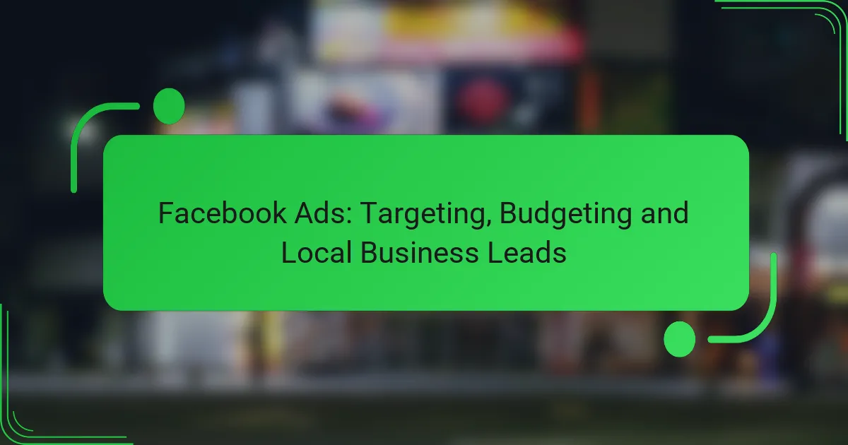 Facebook Ads: Targeting, Budgeting and Local Business Leads