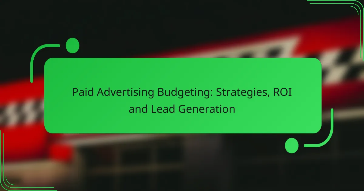 Paid Advertising Budgeting: Strategies, ROI and Lead Generation