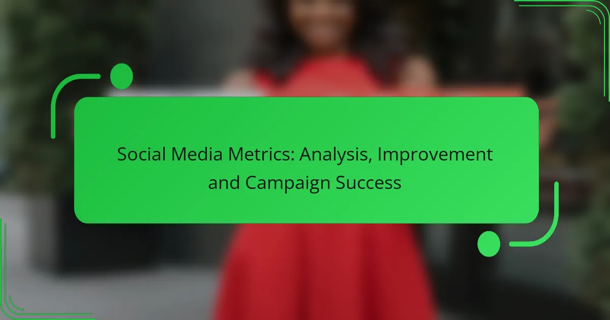 Social Media Metrics: Analysis, Improvement and Campaign Success