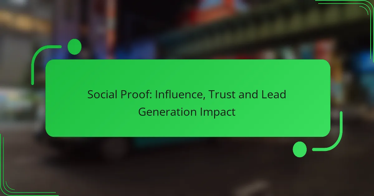 Social Proof: Influence, Trust and Lead Generation Impact